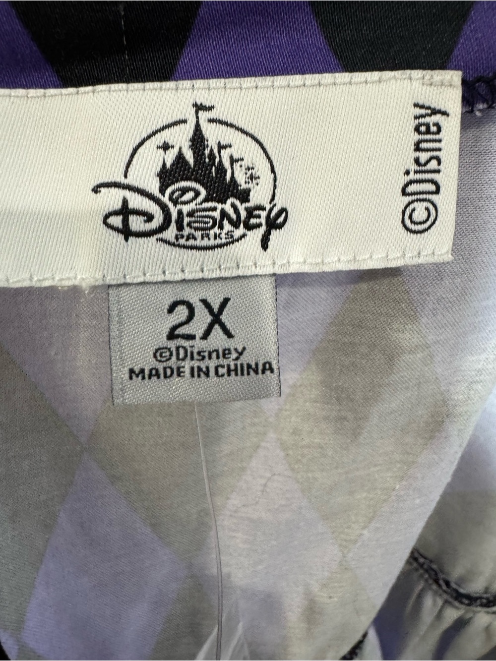 NWTDisney Parks sleeveless fit flair midi dress featuring Disney Villains 2X - Picture 10 of 11
